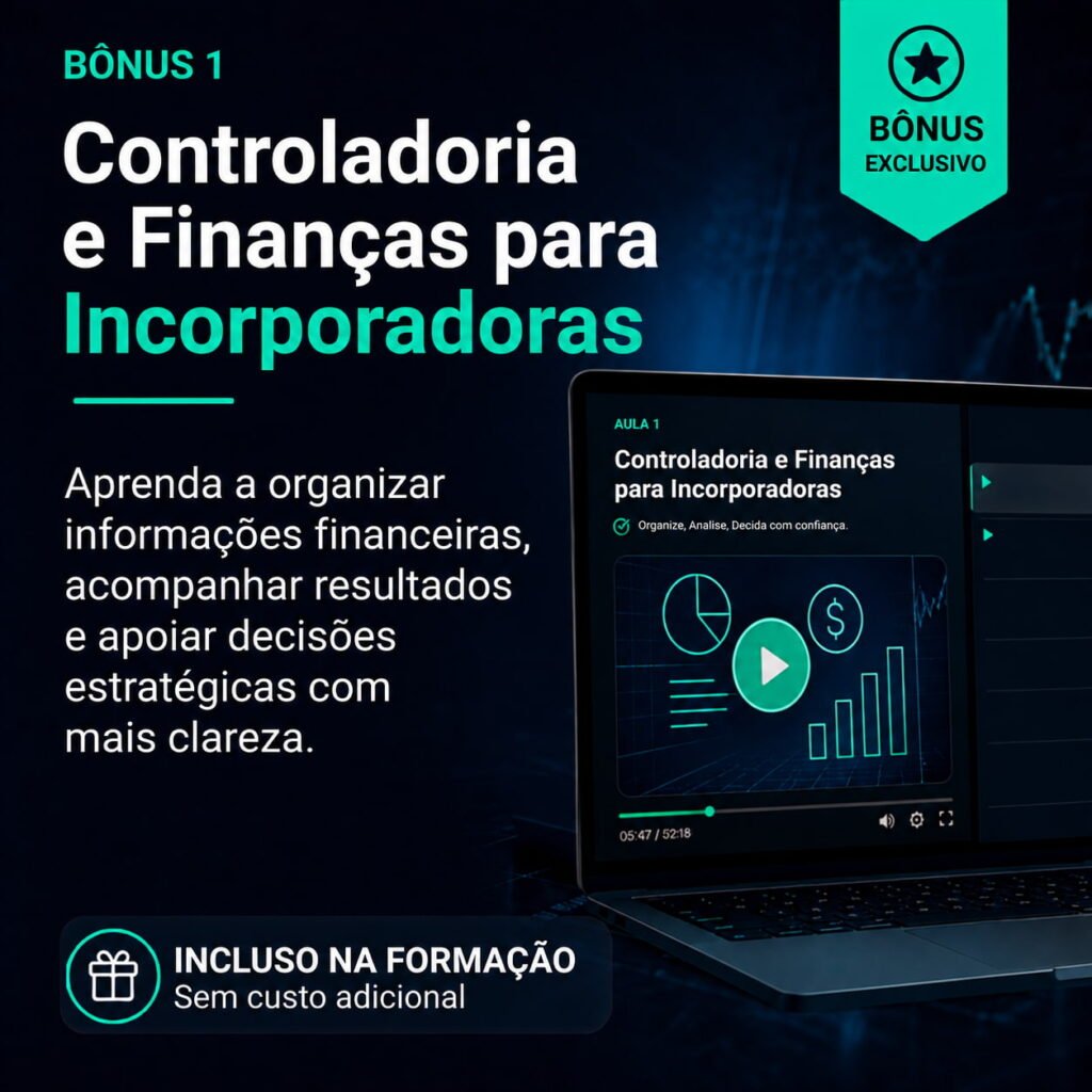 Controladoria e finanças para incorporadoras